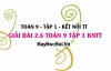 Bài 2.6 Toán 9 tập 1 SGK Kết nối tri thức